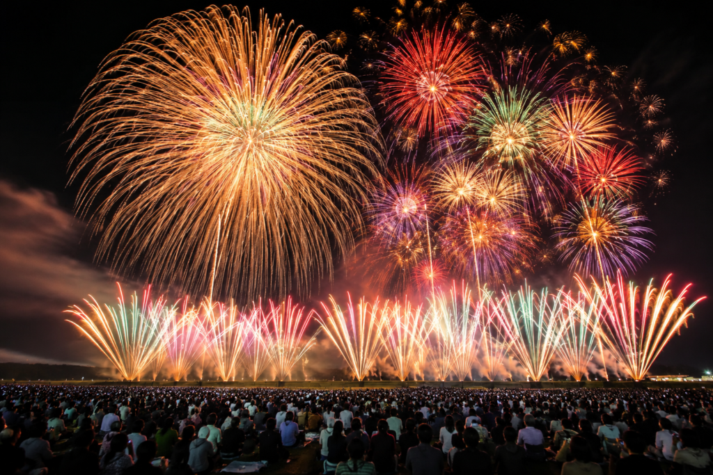 現在の画像: 古河花火大会