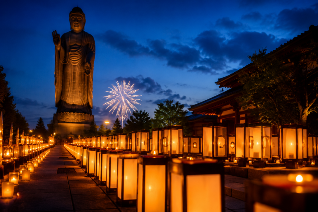 現在の画像: 牛久大仏 万燈会