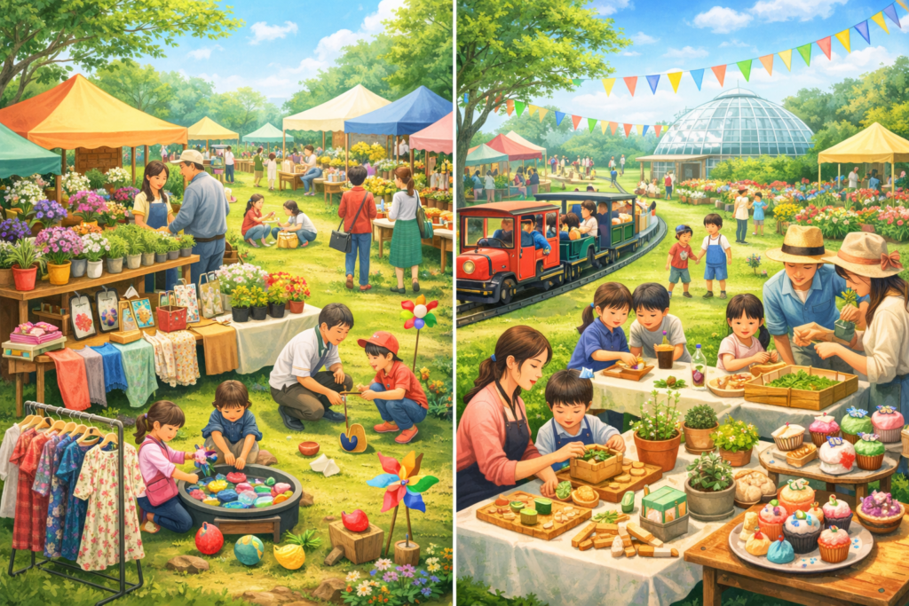現在の画像: 水戸市植物公園GWイベント