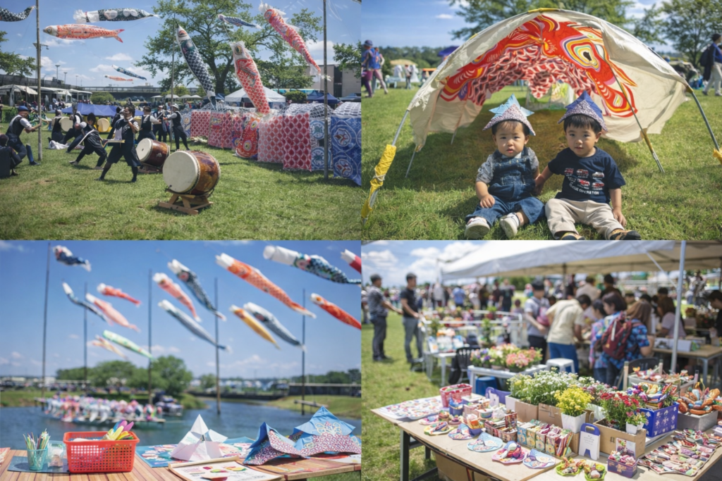 鯉のぼりプロジェクトin岡堰
