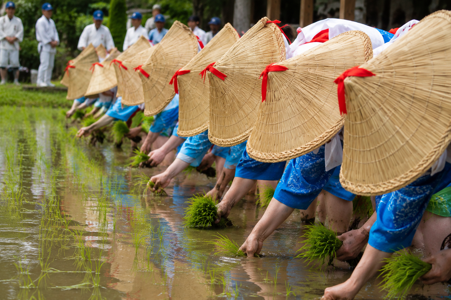 大子町・近津神社の中田植
