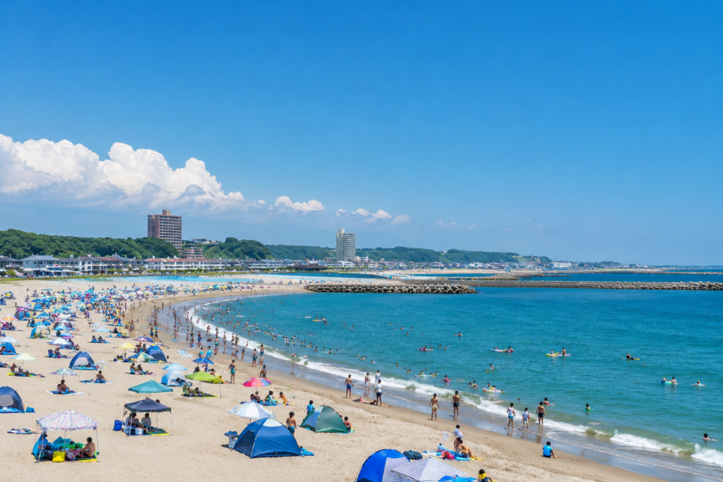 現在の画像: ひたちなか市 阿字ヶ浦海水浴場