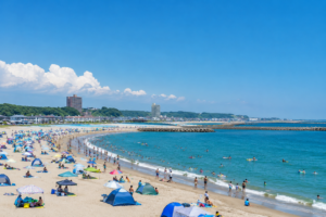 ひたちなか市 阿字ヶ浦海水浴場