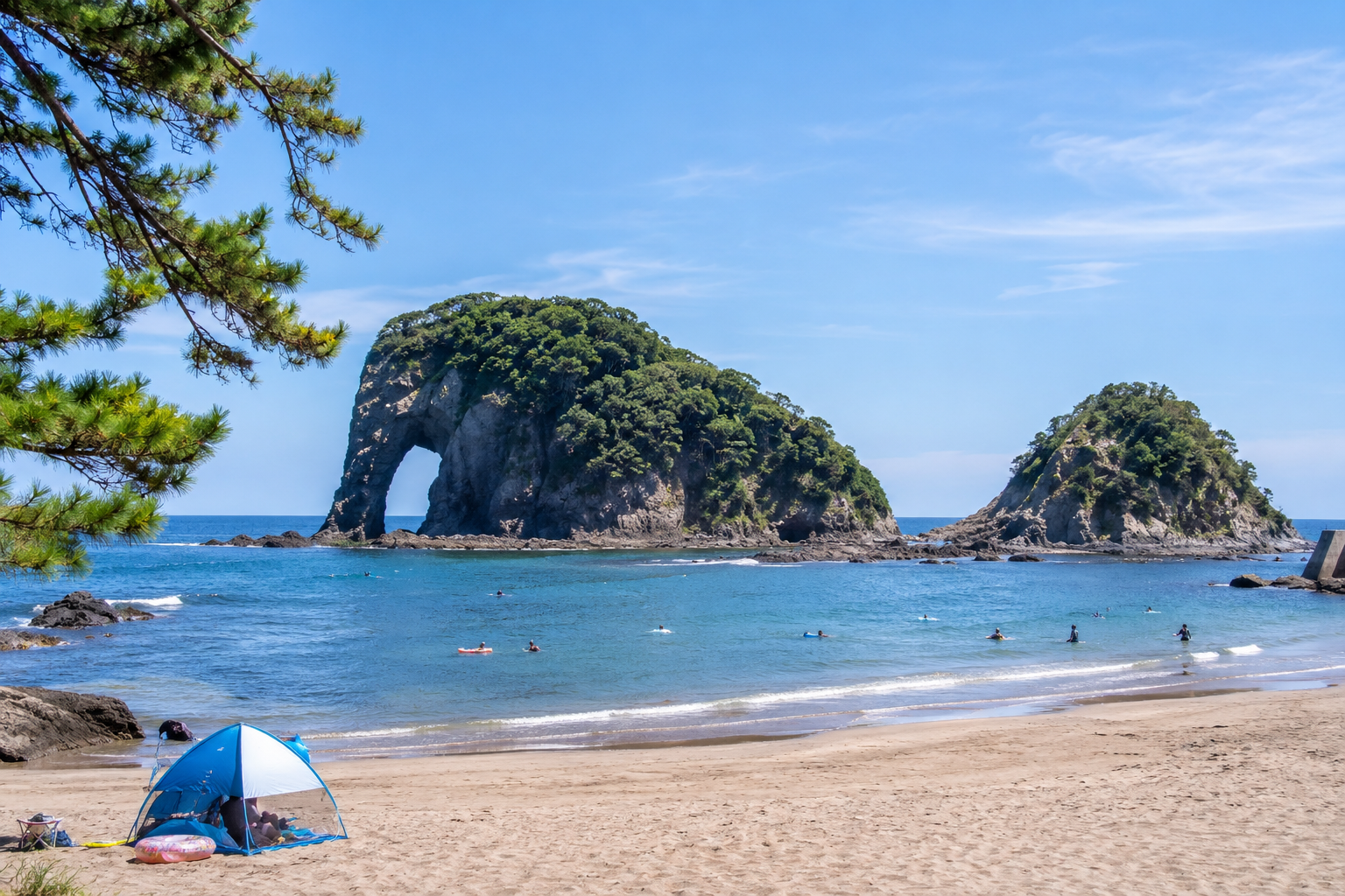 北茨城市 二ツ島海水浴場