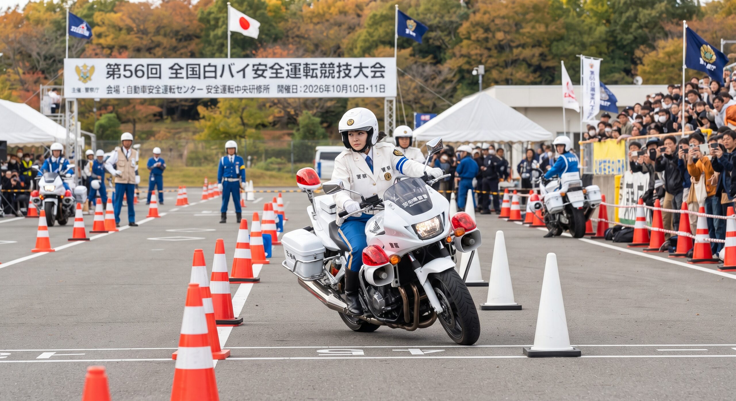 ひたちなか市｜全国白バイ安全運転競技大会