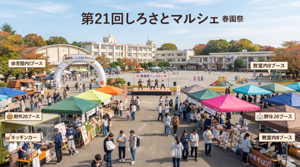 現在の画像: しろさとマルシェ