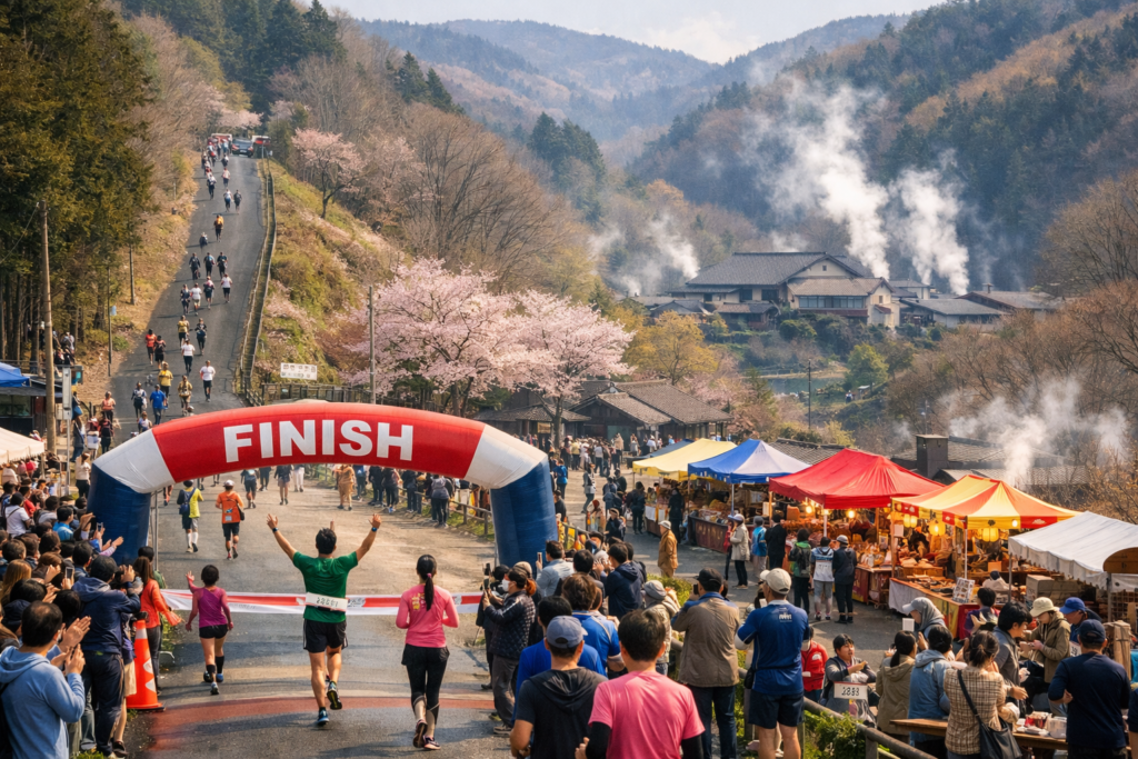 現在の画像: 奥久慈湯の里大子マラソン