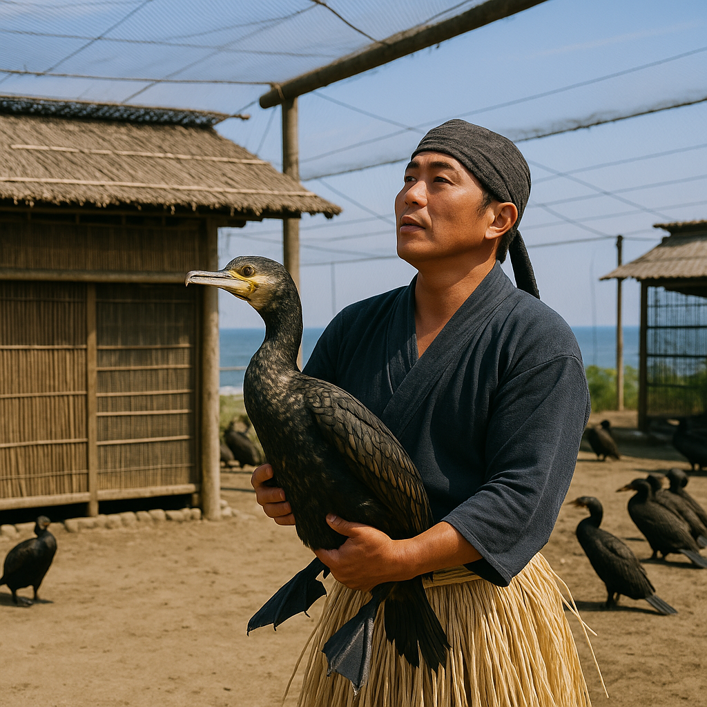 ウミウ捕獲場一般公開