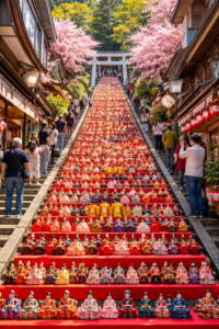 百段階段でひなまつり