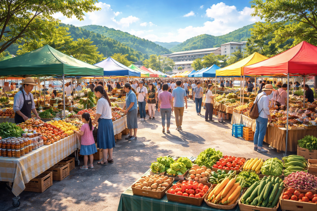 常陸太田朝市｜毎月第3日曜日開催！