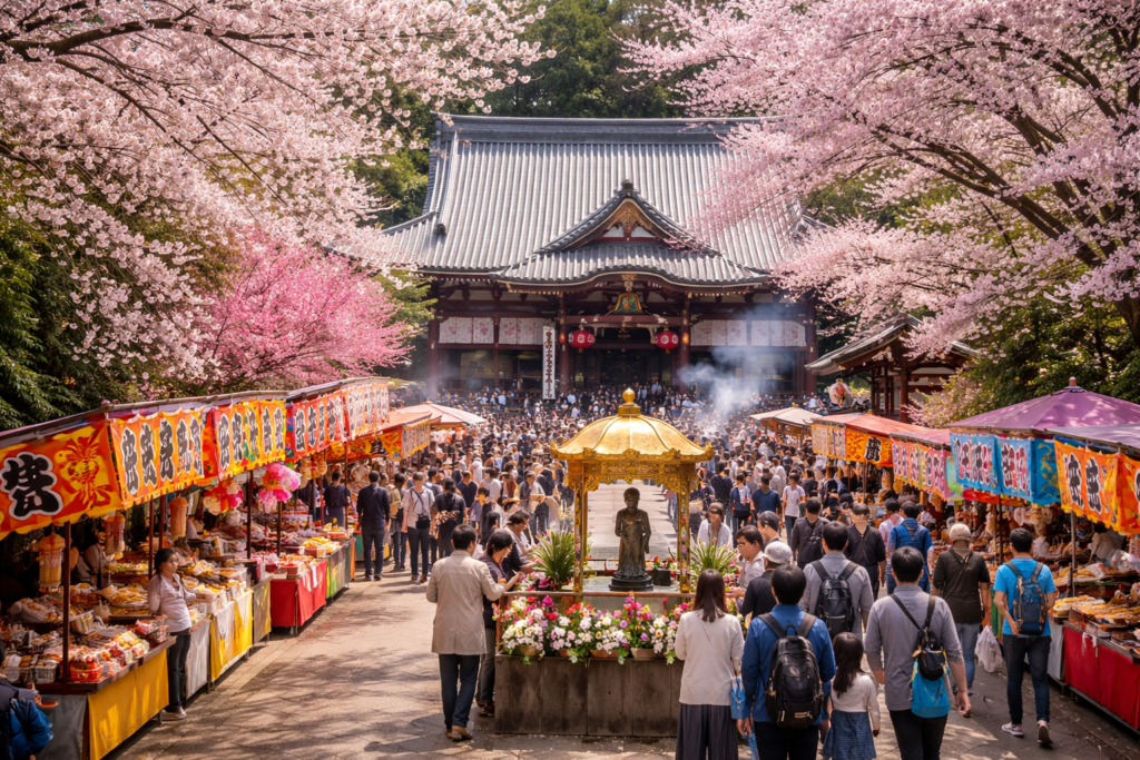 現在の画像: 石岡市・国分寺花まつり