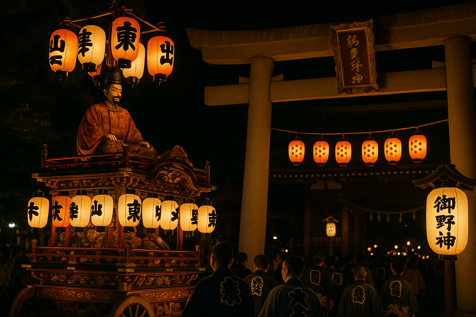 現在の画像: 牛堀三熊野神社祭禮