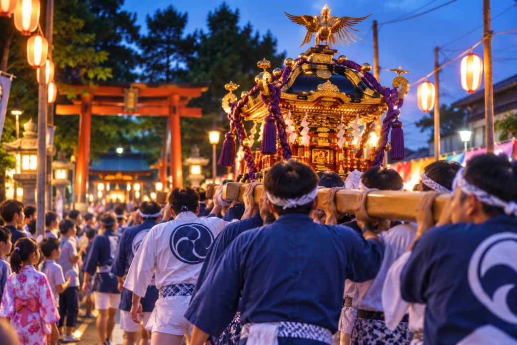 現在の画像: 笠間市・平神社祇園祭