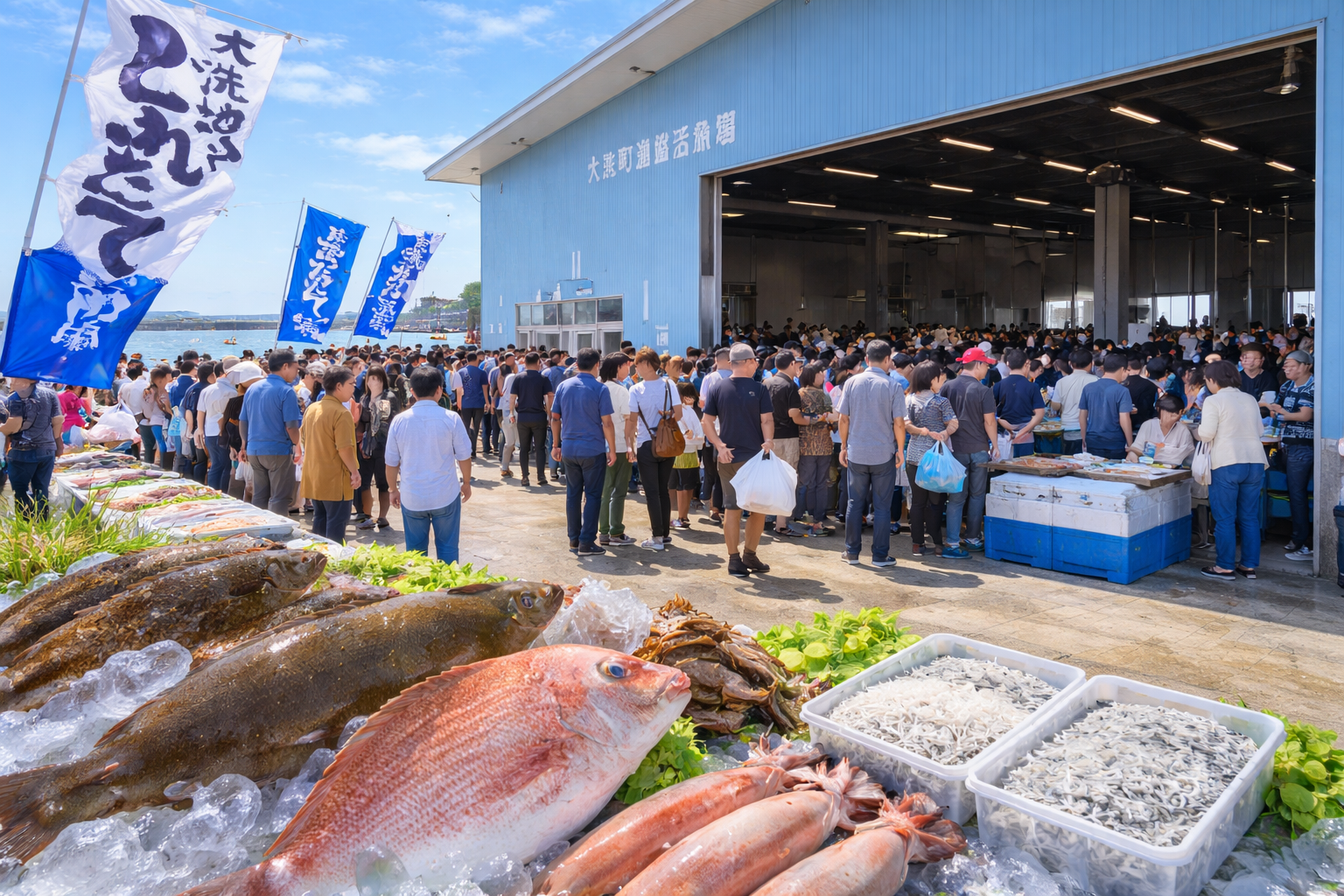 大洗地魚とれたて市｜毎月第2土曜開催！