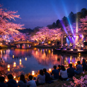 【笠間市】大池公園「桜×光×音」