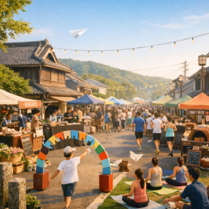 桜川市真壁町 まかべ朝市