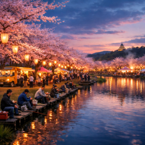 ライトアップと吉野さくらまつり