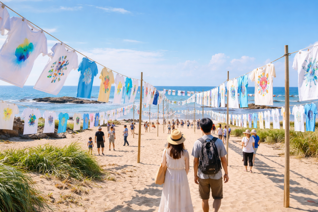 現在の画像: 風にころがるTシャツ展Season8