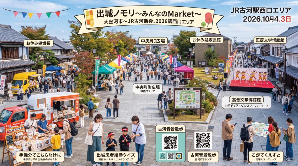 現在の画像: 【古河市】出城ノモリ～みんなのMarket～