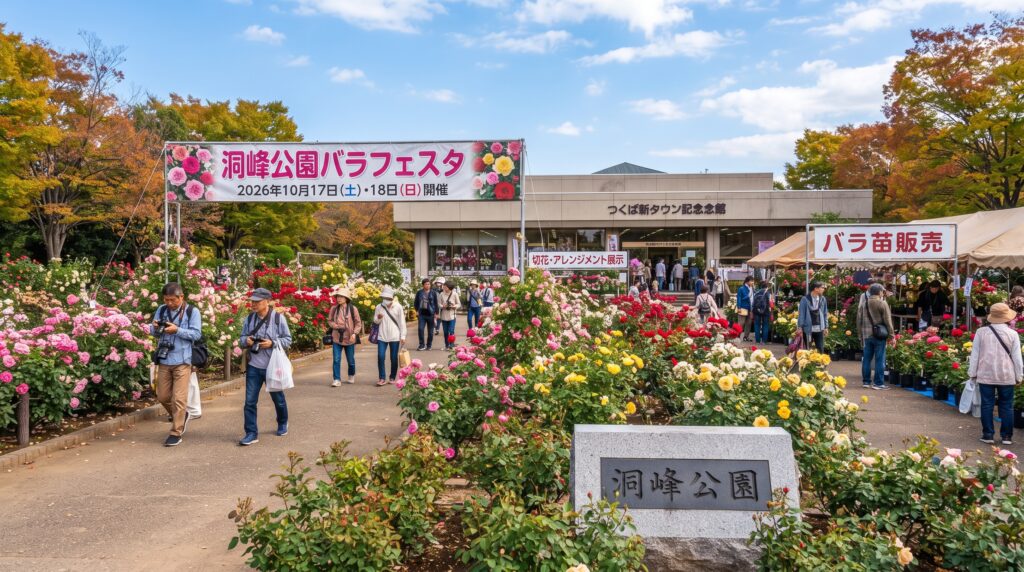 つくば市・洞峰公園バラフェスタ