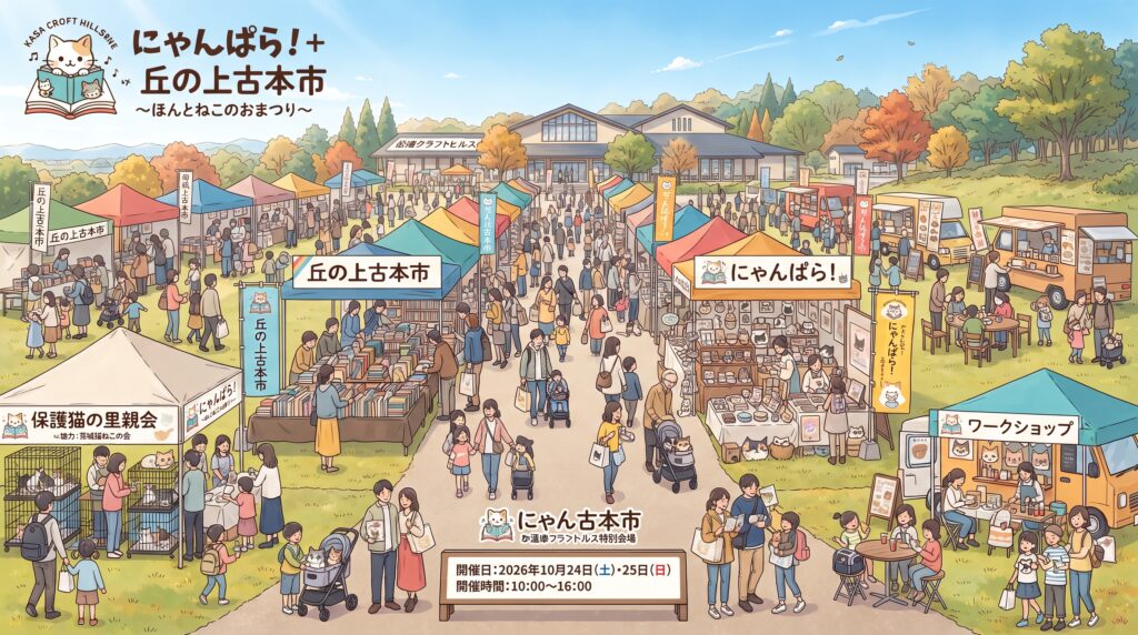 にゃんぱら！＋丘の上古本市