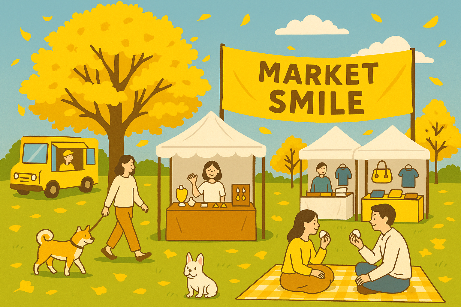まっ黄色なMARKET·͜·SMILE