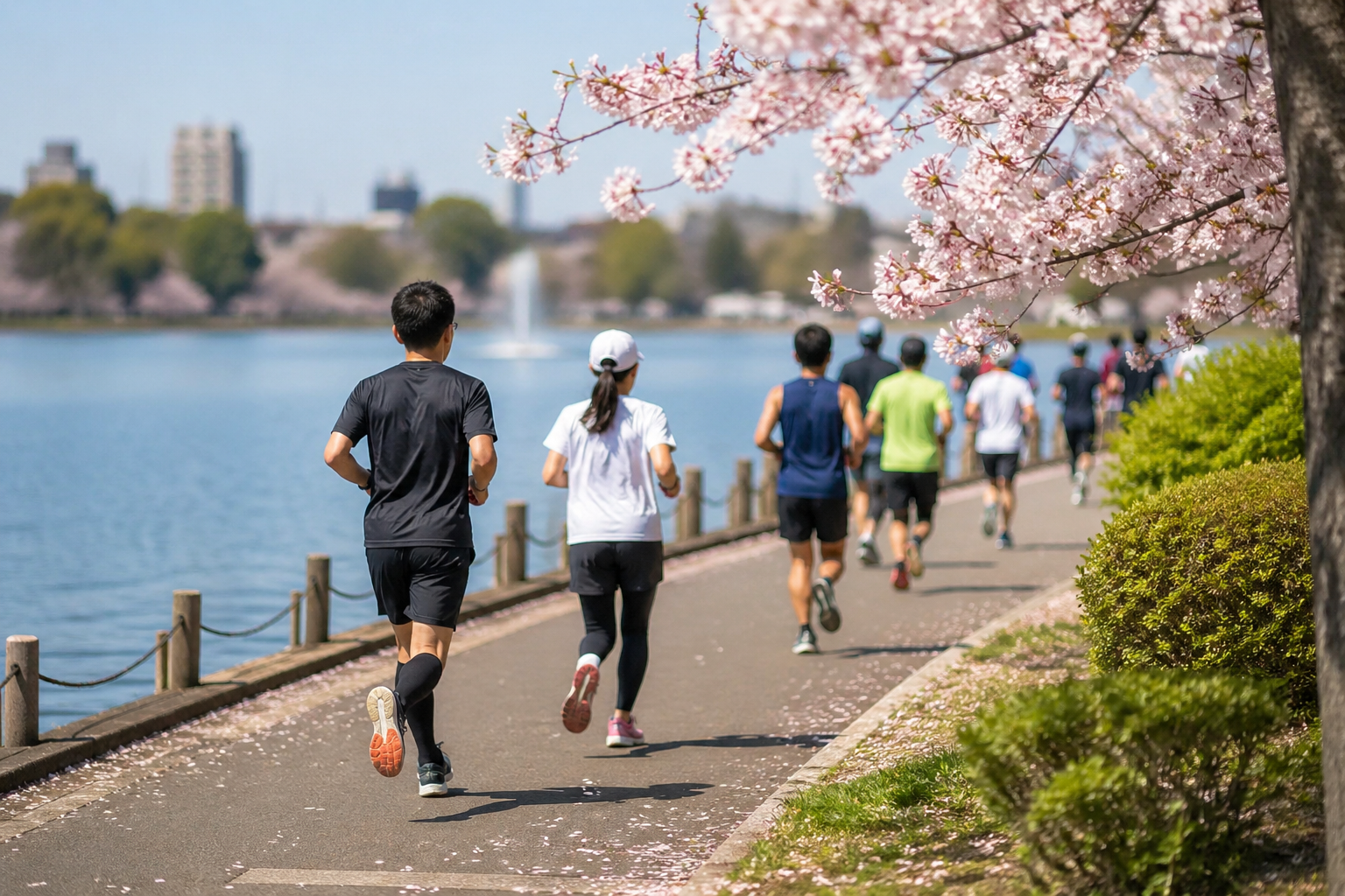 茨城・千波湖チャレンジマラソン春
