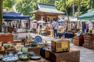 つくば市 金村別雷神社フリーマーケット＆骨董市